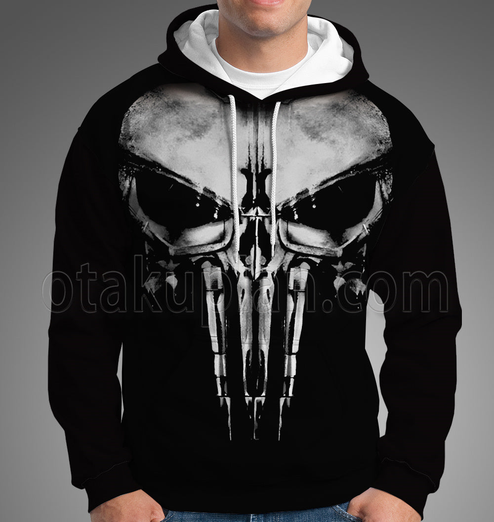 The Punisher Skull Long Sleeves Cosplay Hoodie