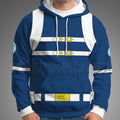 The Venture Bros Brock Samson Osi Blue Battle Suit Cosplay Hoodie