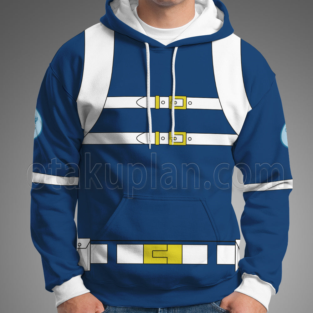 The Venture Bros Brock Samson Osi Blue Battle Suit Cosplay Hoodie