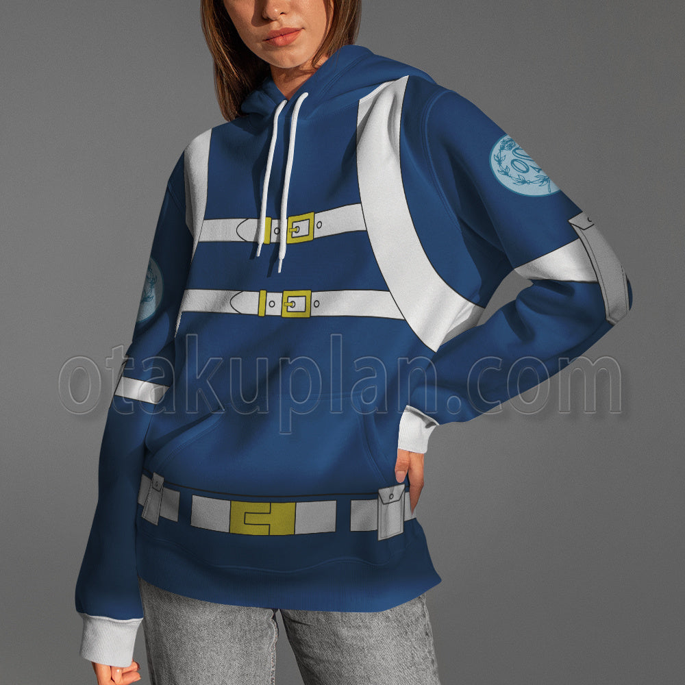 The Venture Bros Brock Samson Osi Blue Battle Suit Cosplay Hoodie