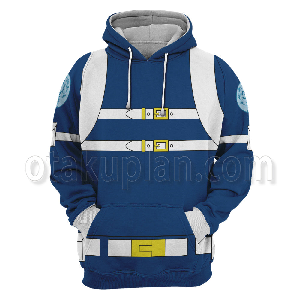 The Venture Bros Brock Samson Osi Blue Battle Suit Cosplay Hoodie