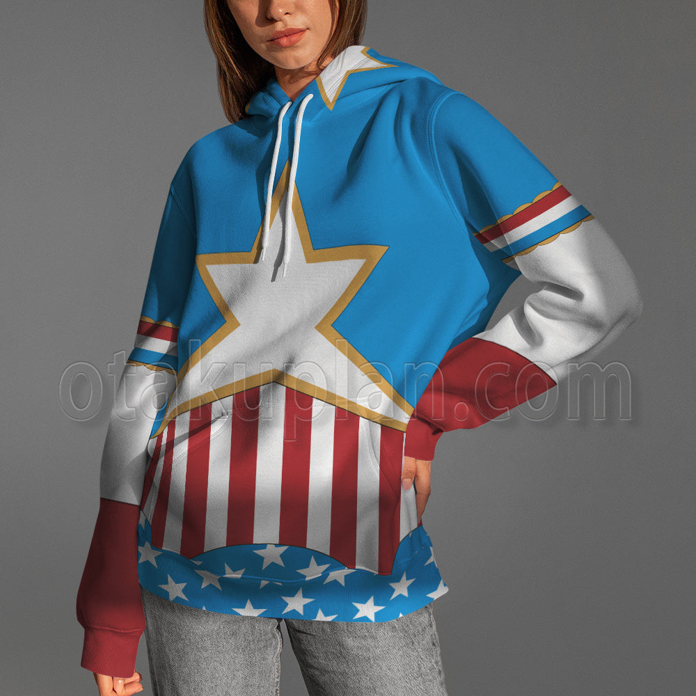 The Venture Bros Cal Stars And Garters Combat Uniform Cosplay Hoodie