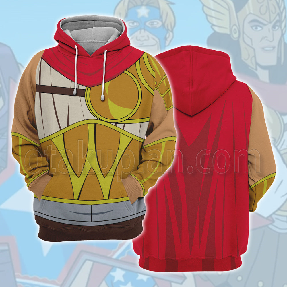 The Venture Bros Cal Warriana Combat Armor Cosplay Hoodie