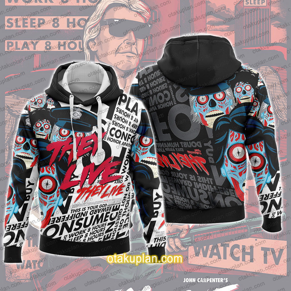 They Live Poster Hoodie