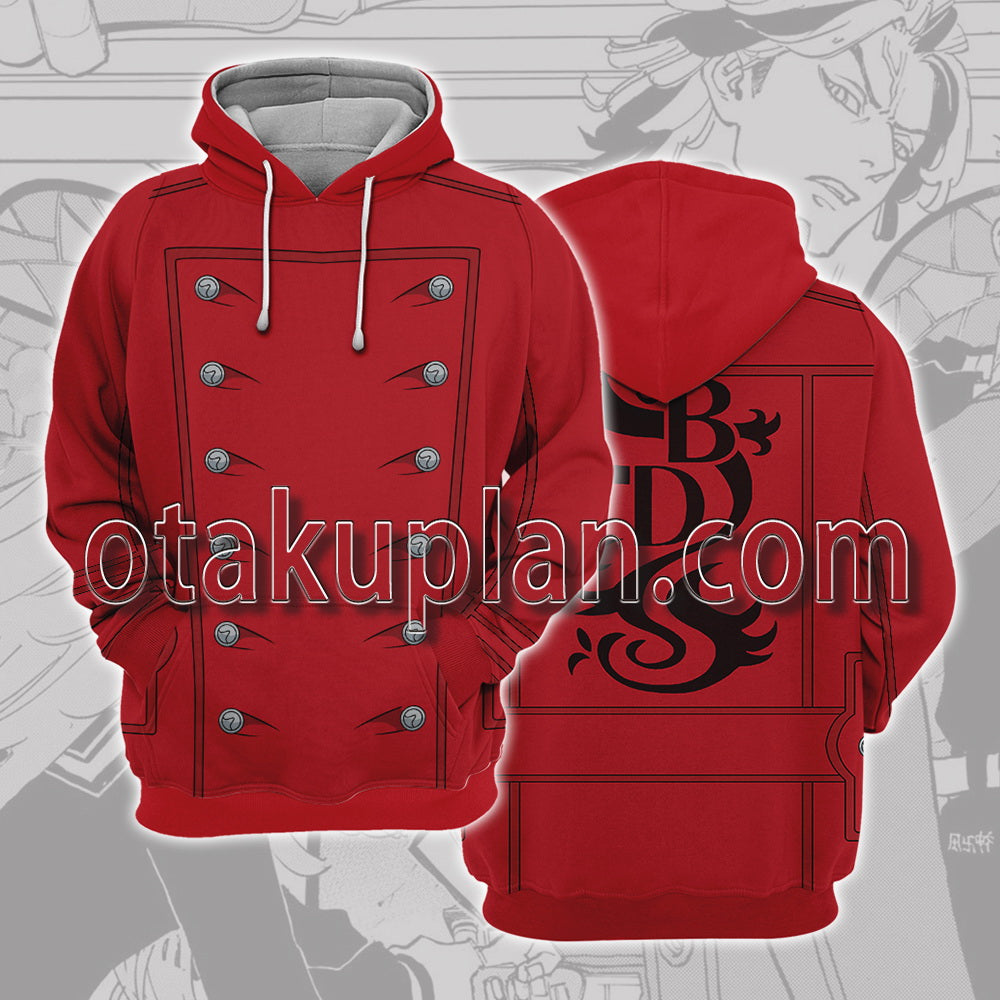 Tokyo Revengers Daiju shiba red coat Cosplay Hoodie