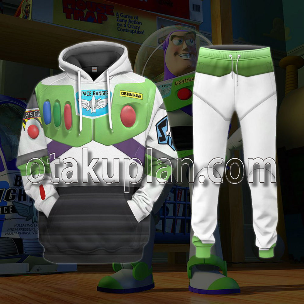 Toy Story Buzz Lightyear Space Ranger Cosplay Custom Name T-Shirt / Hoodie Pants