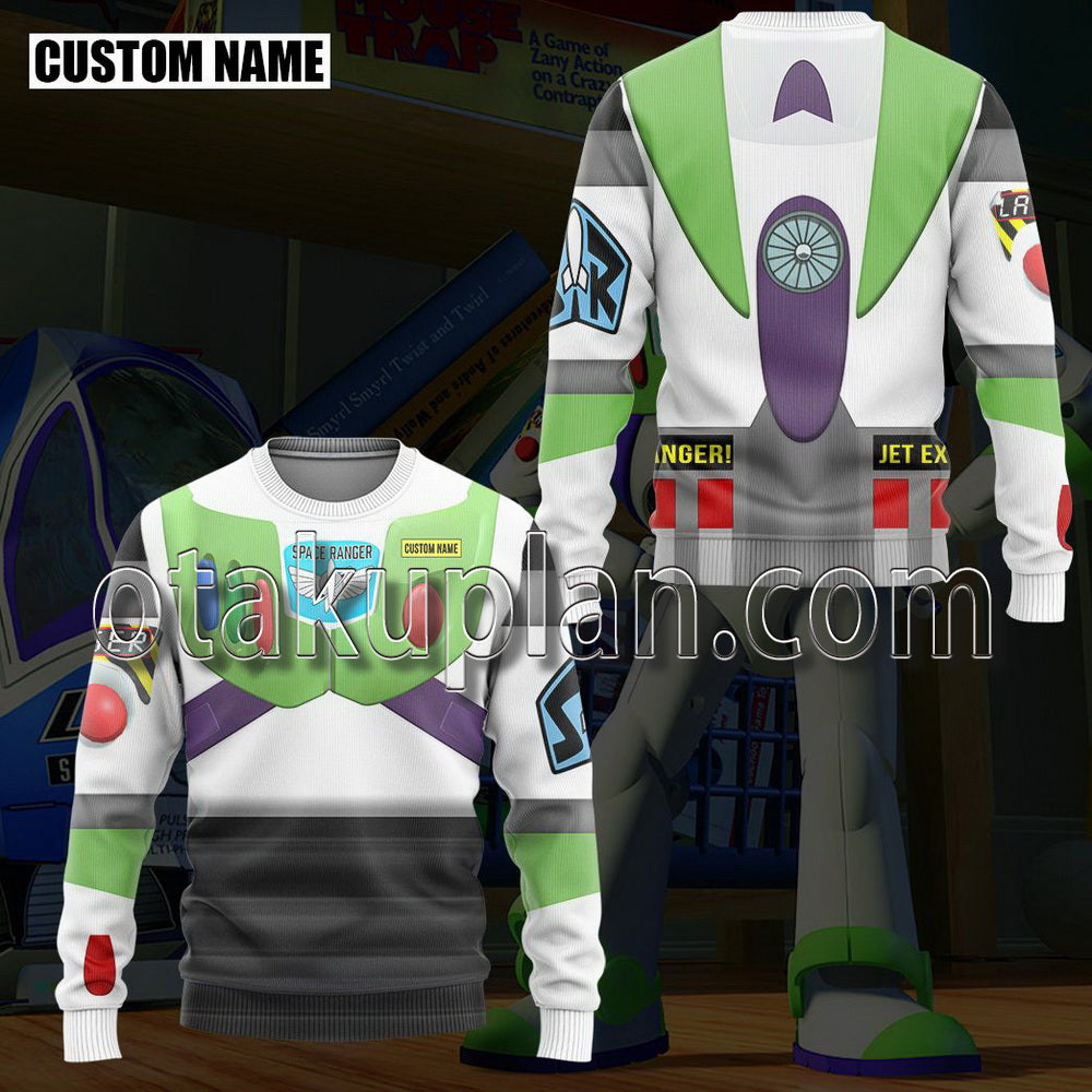 Toy Story Buzz Lightyear Space Ranger Cosplay Custom Name T-Shirt / Hoodie Pants
