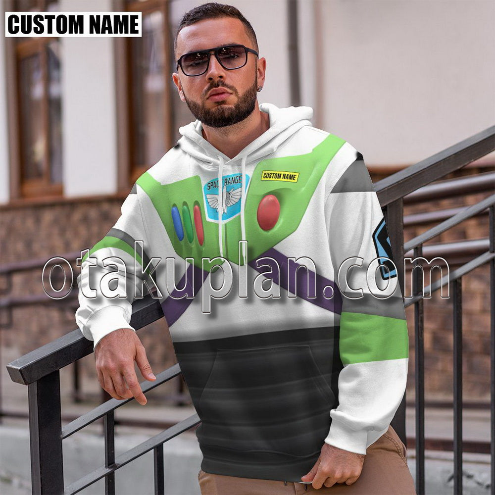 Toy Story Buzz Lightyear Space Ranger Cosplay Custom Name T-Shirt / Hoodie Pants