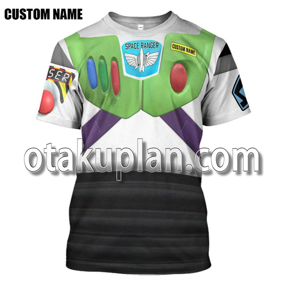 Toy Story Buzz Lightyear Space Ranger Cosplay Custom Name T-Shirt / Hoodie Pants