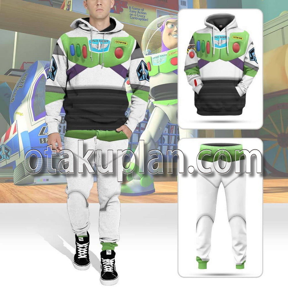 Toy Story Buzz Lightyear Space Ranger Cosplay Custom Name T-Shirt / Hoodie Pants