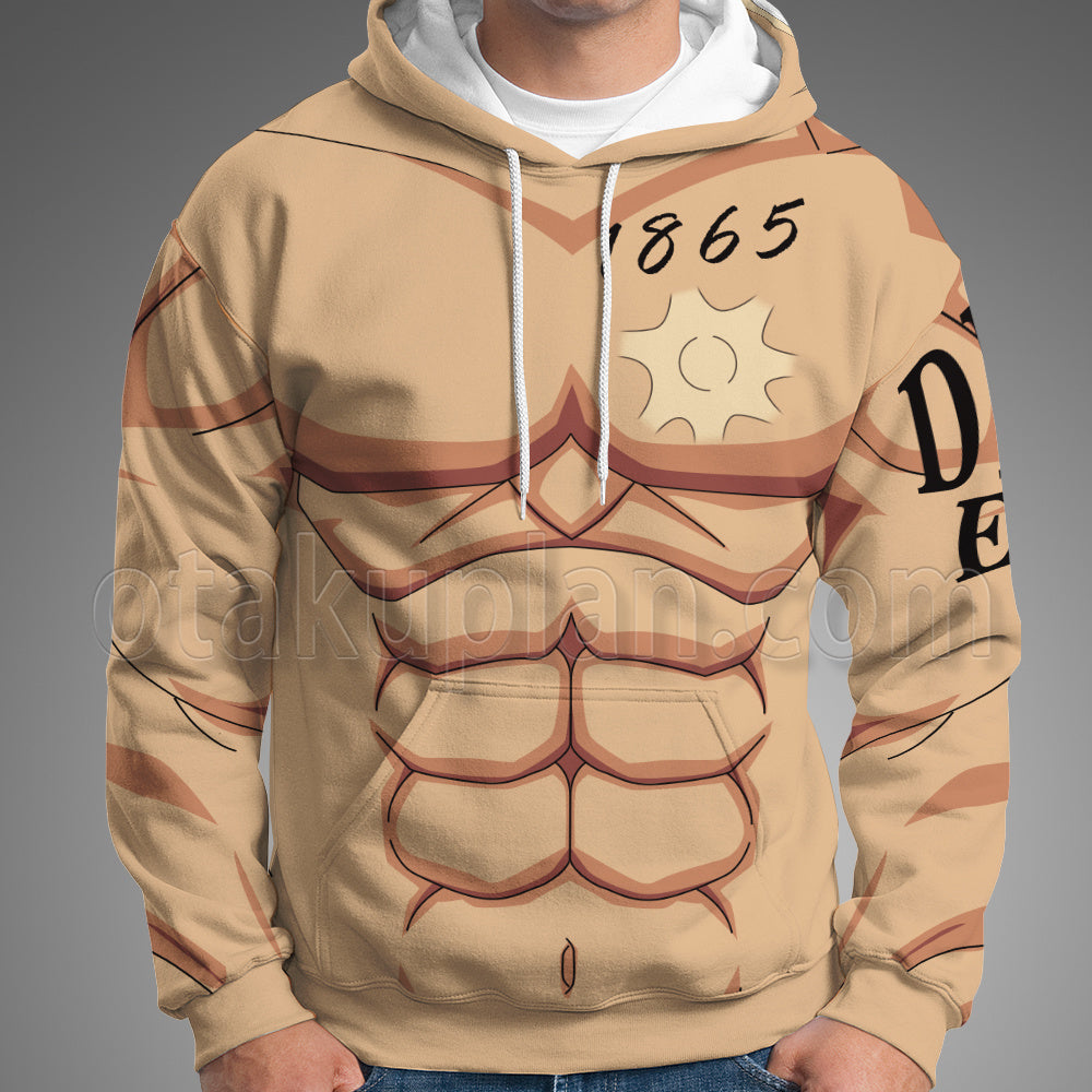 Undead Unluck Andy Muscle Dead End Tattoo Cosplay Hoodie