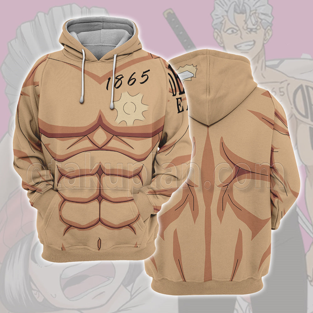 Undead Unluck Andy Muscle Dead End Tattoo Cosplay Hoodie