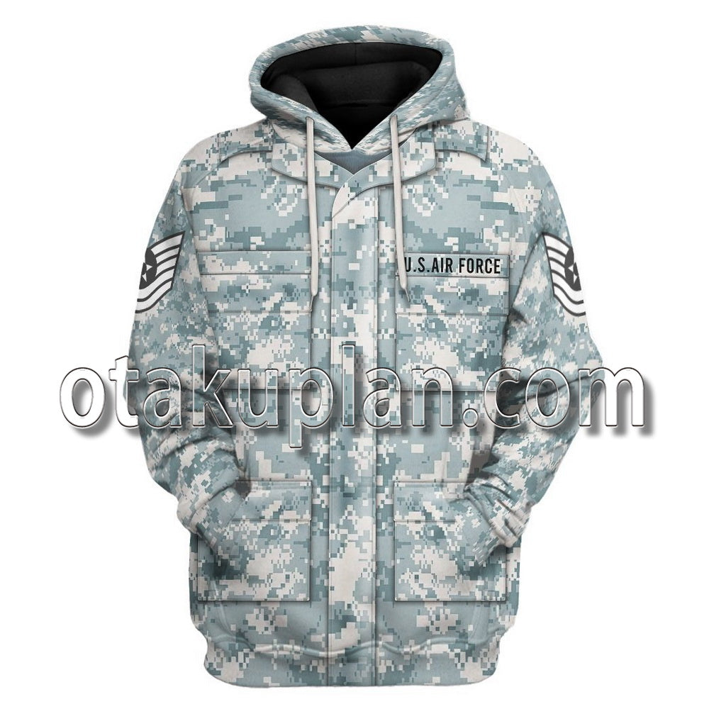 Us Airforce Airman Battle Uniform T-Shirt / Hoodie