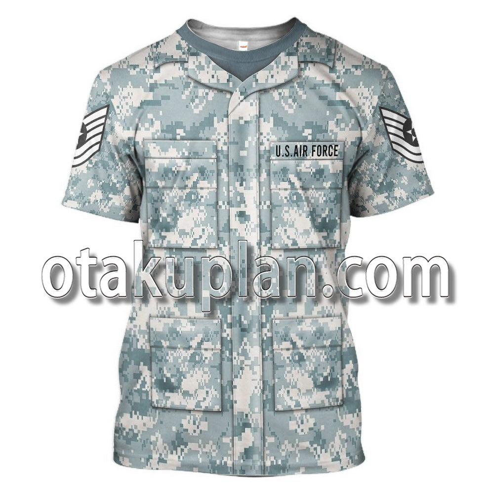 Us Airforce Airman Battle Uniform T-Shirt / Hoodie