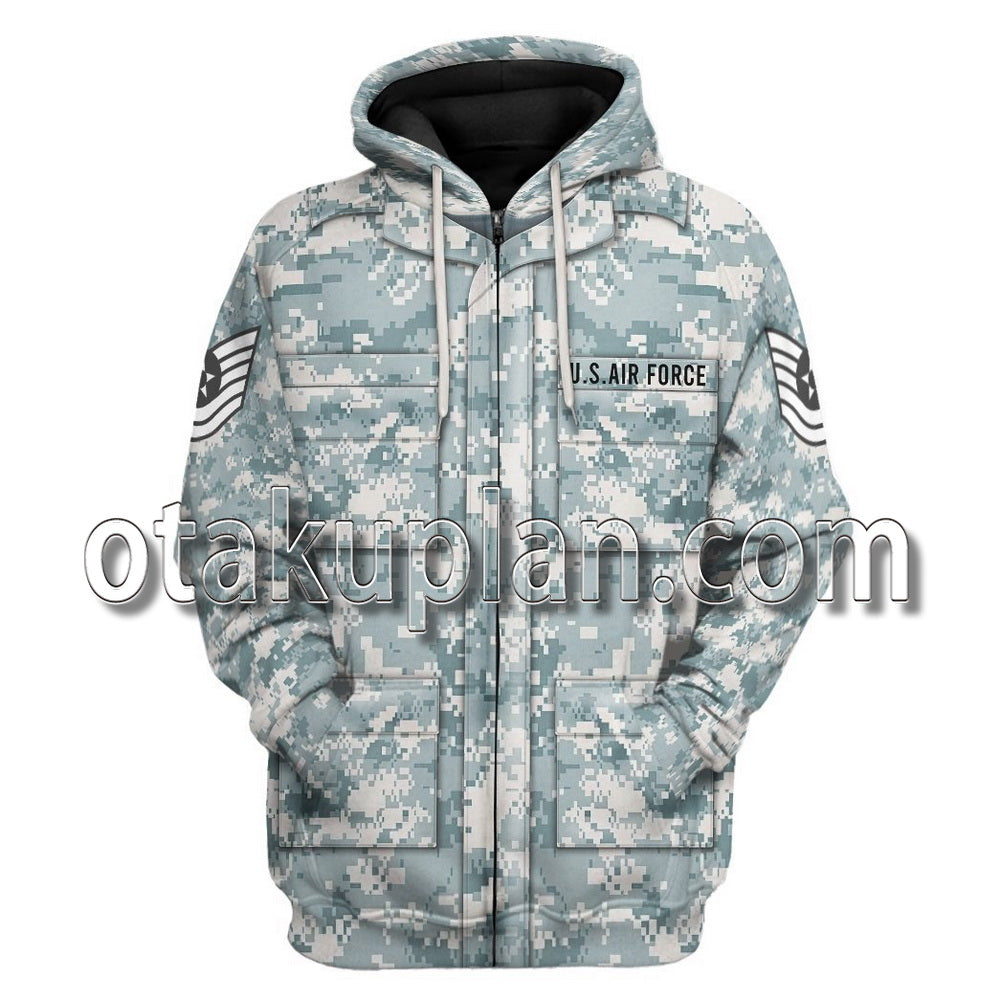 Us Airforce Airman Battle Uniform T-Shirt / Hoodie