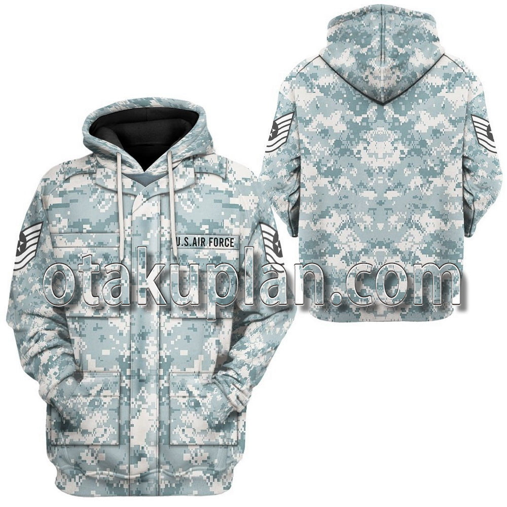 Us Airforce Airman Battle Uniform T-Shirt / Hoodie