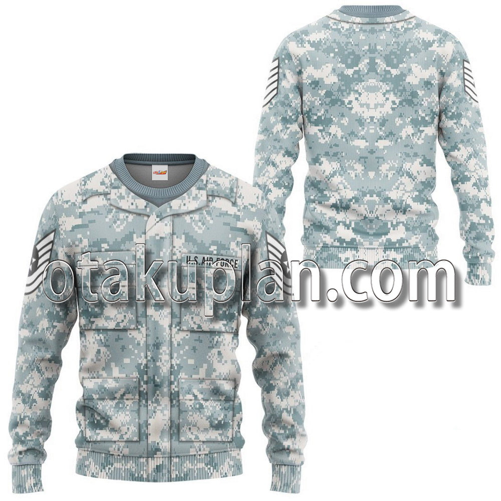 Us Airforce Airman Battle Uniform T-Shirt / Hoodie