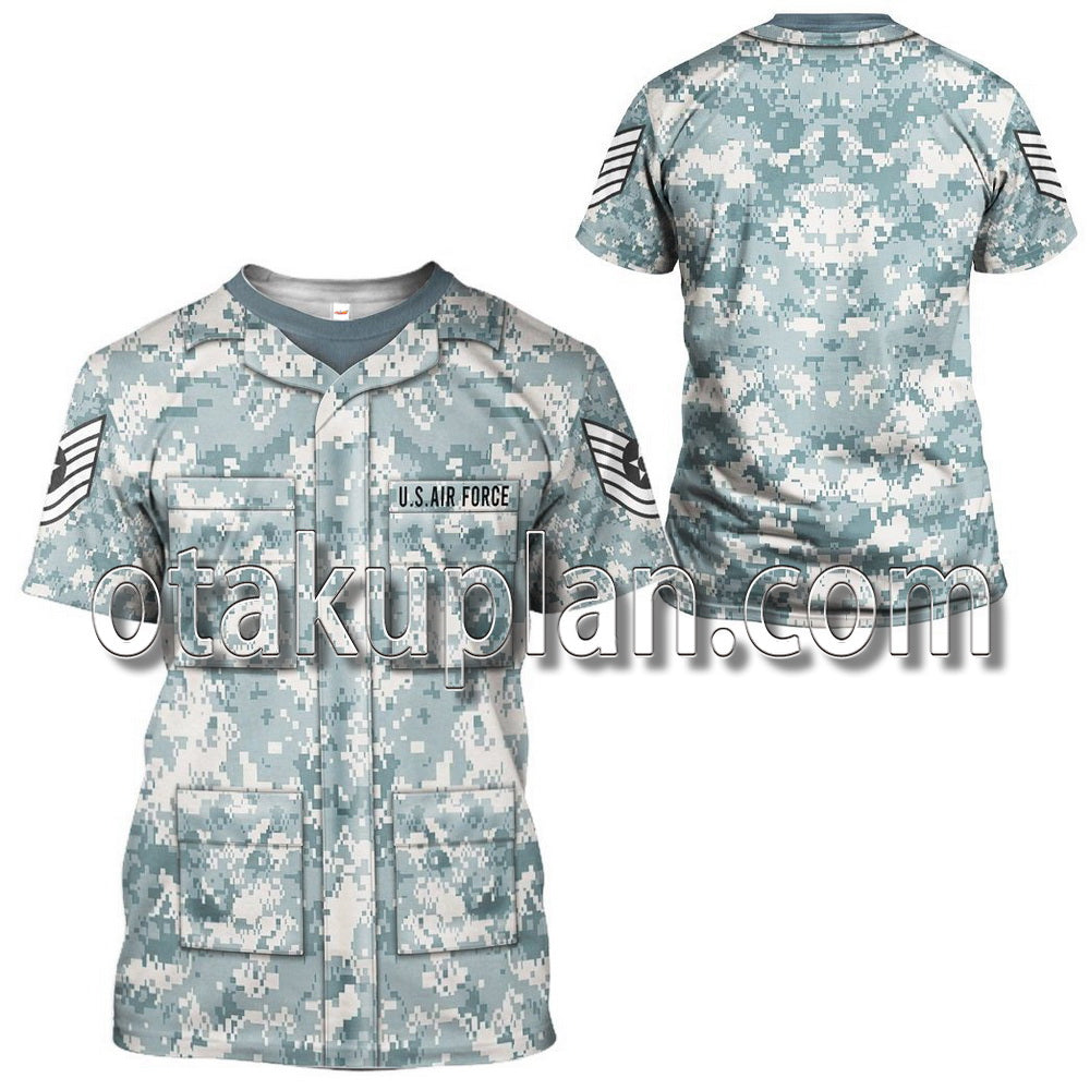 Us Airforce Airman Battle Uniform T-Shirt / Hoodie