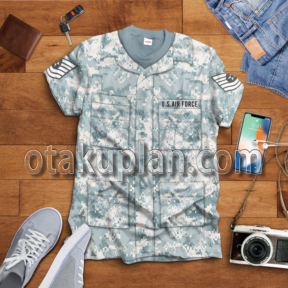 Us Airforce Airman Battle Uniform T-Shirt / Hoodie