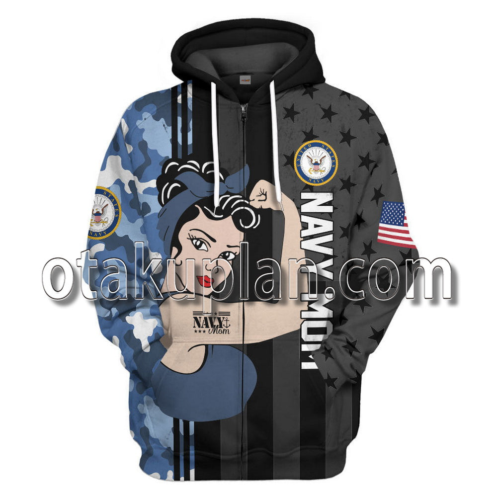 Us Navy Mom T-Shirt / Hoodie