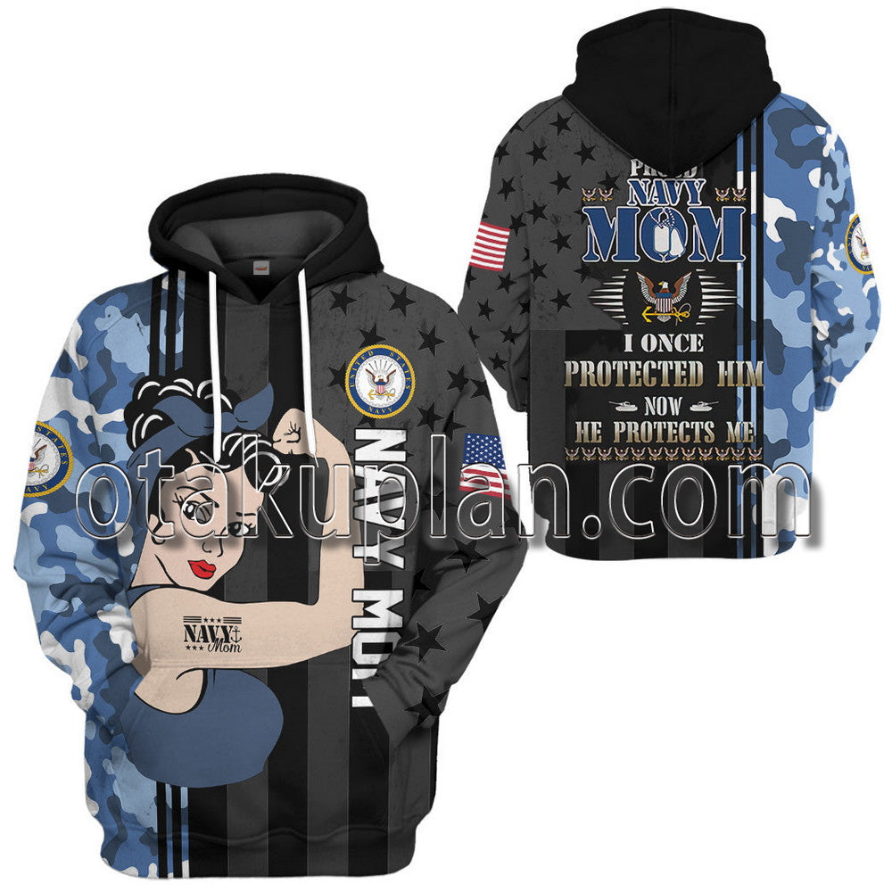 Us Navy Mom T-Shirt / Hoodie