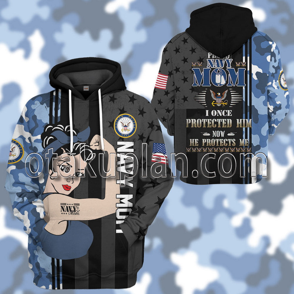 Us Navy Mom T-Shirt / Hoodie