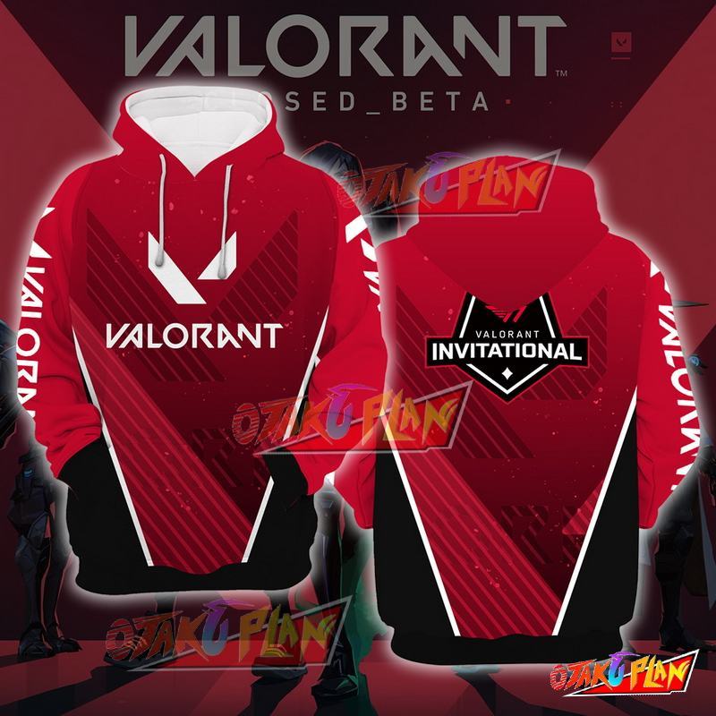 Valorant Red Hoodie
