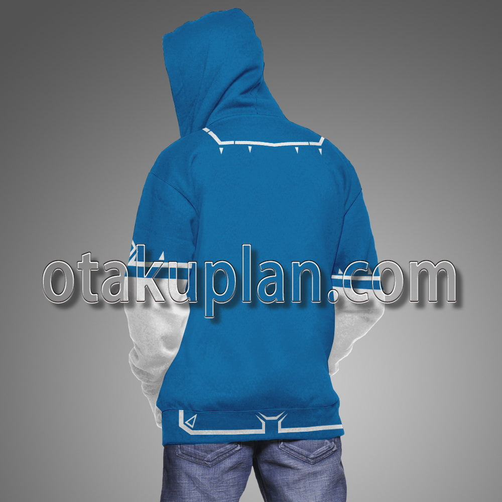 Zelda Tears of the Kingdom Link Blue Clothe Cosplay Hoodie
