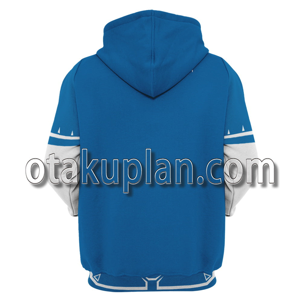 Zelda Tears of the Kingdom Link Blue Clothe Cosplay Hoodie