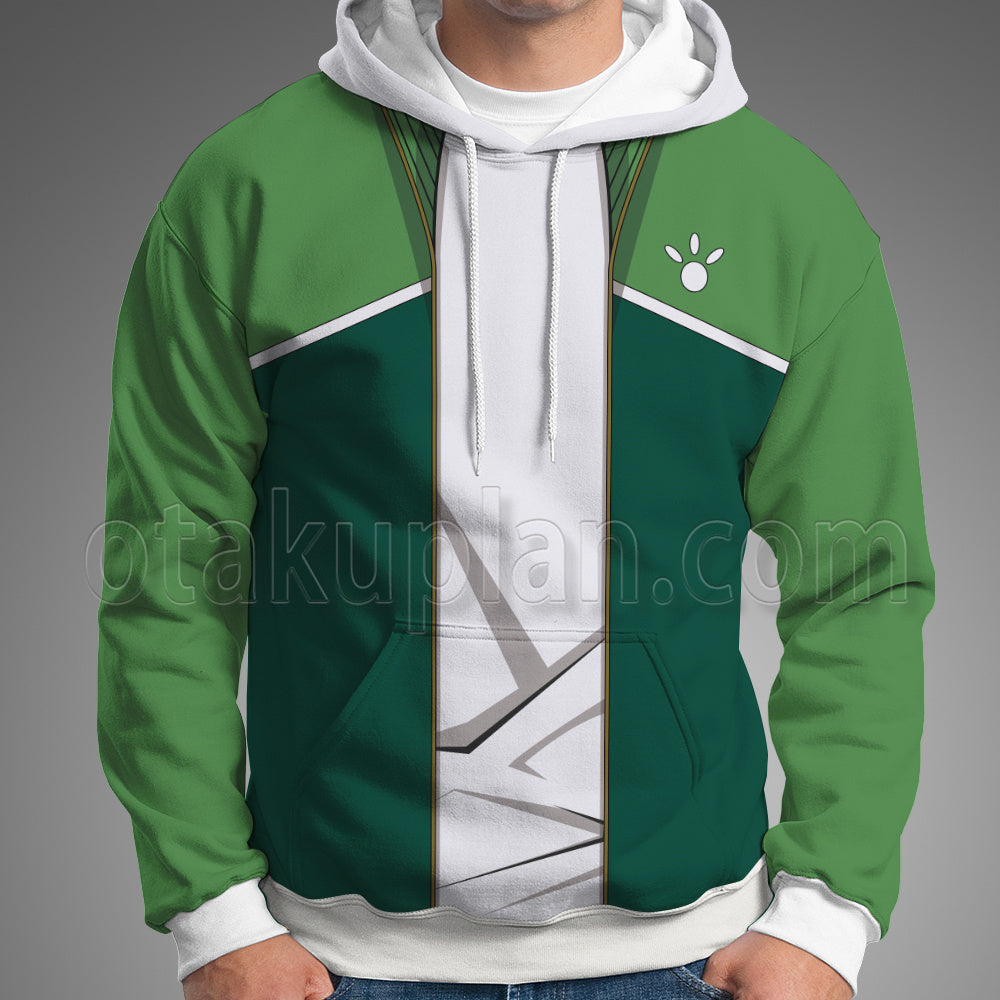 Zom 100 Bucket List Of The Dead Tendou Akira Green Coat Cosplay Hoodie