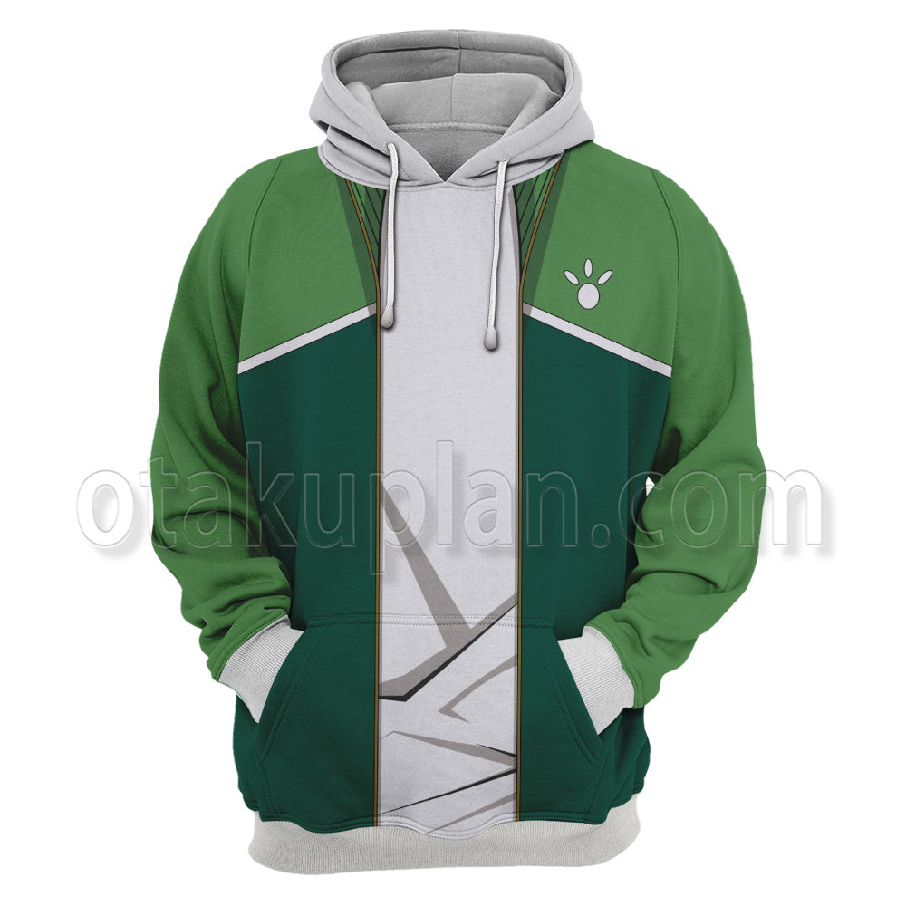Zom 100 Bucket List Of The Dead Tendou Akira Green Coat Cosplay Hoodie